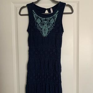 Blue lace sundress